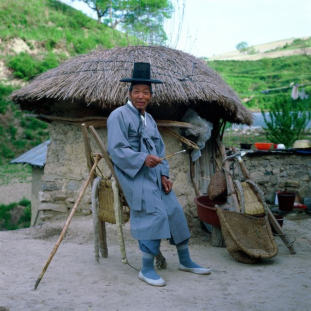 경북 청송군 안덕면 고아리 桂塘(지땡이)마을 1987년.