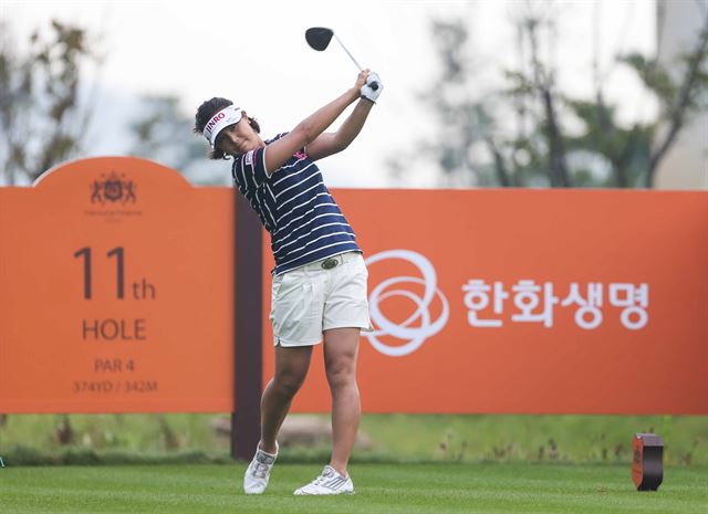 전미정 한화금융 클래식 사진=KLPGA 제공/2014-07-31(한국일보)