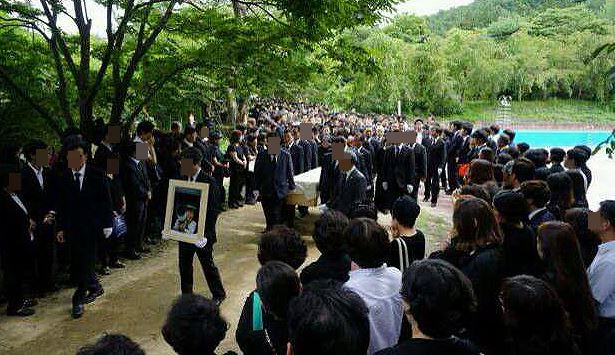 독교복음침례회(구원파)가 31일 제공한 경기도 안성 금수원에서 이뤄진 유병언 전 세모그룹 회장의 장례식 모습. 연합뉴스