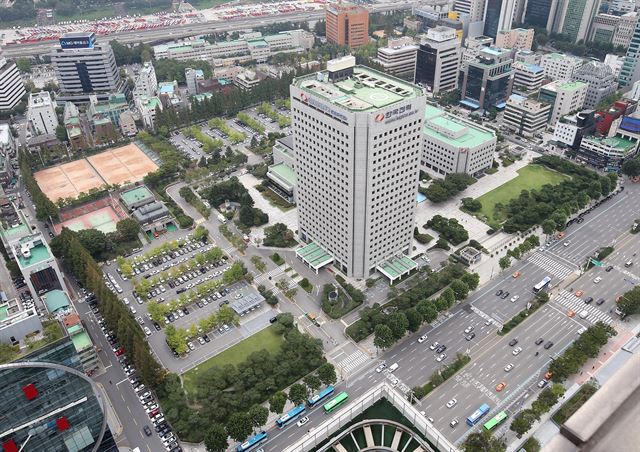 한국전력의 서울 삼성동 부지. 연합뉴스 자료사진