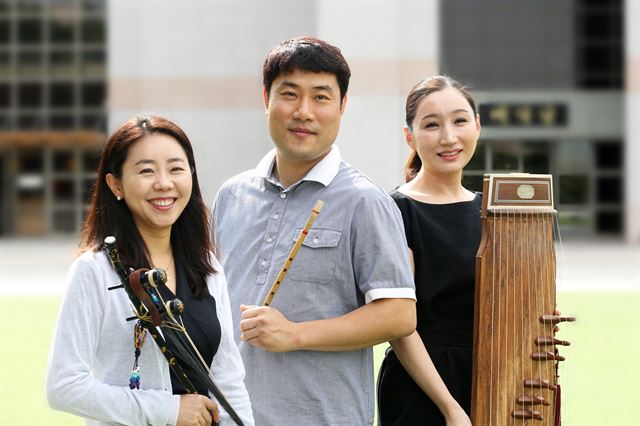 젊은 민속악의 힘을 보여 줄 김정림(왼쪽부터), 이호진, 문경아씨. 국립국악원 제공