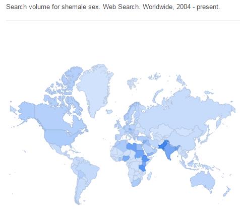 구글에서 2004년 이후 현재까지 'shemale sex' 키워드 입력 횟수 /구글트렌드