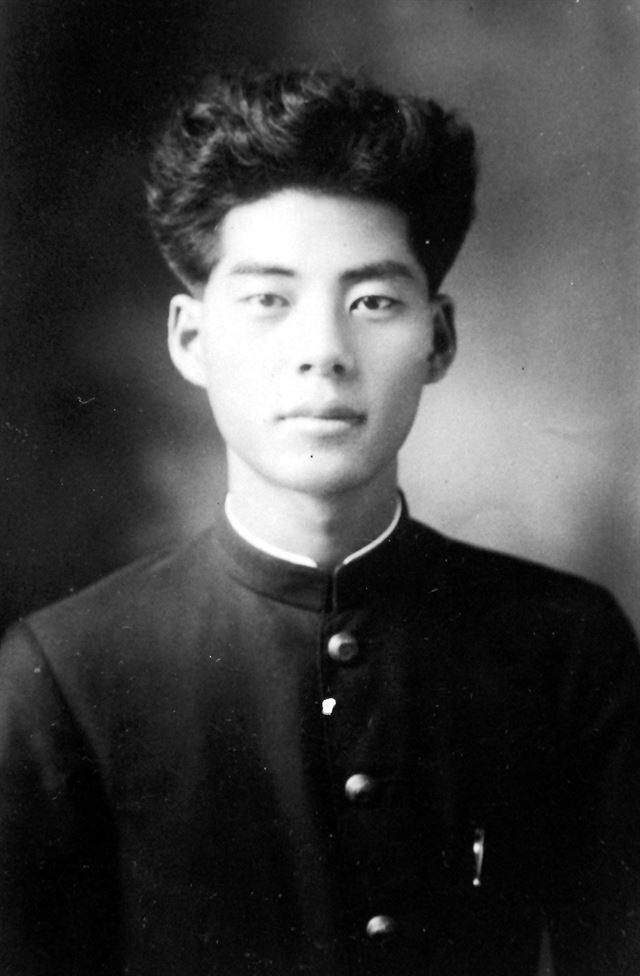 일본 청산학원 3학년 시절(1929년)의 백석