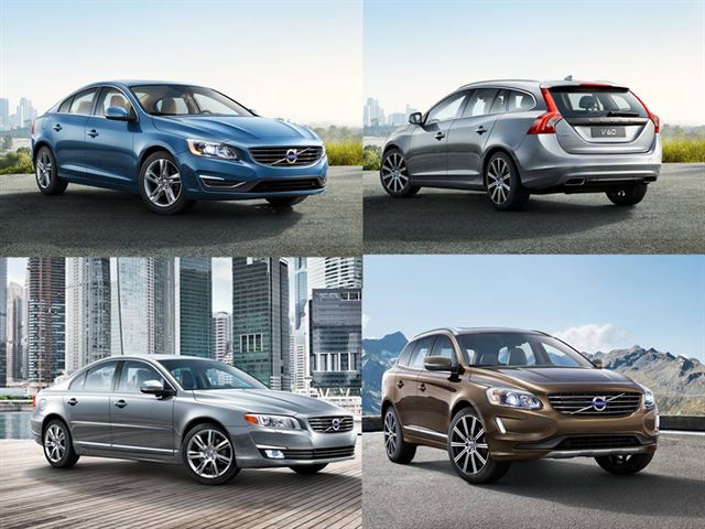 왼쪽 위부터 시계방향으로 볼보자동차 S60, V60, XC60, S80. 볼보차코리아 제공 /2014-12-29(한국스포츠)