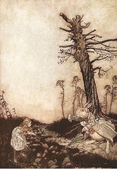 동화 일러스트레이터 아서 래컴이 그린 앨리스 삽화 ⓒArthur Rackham