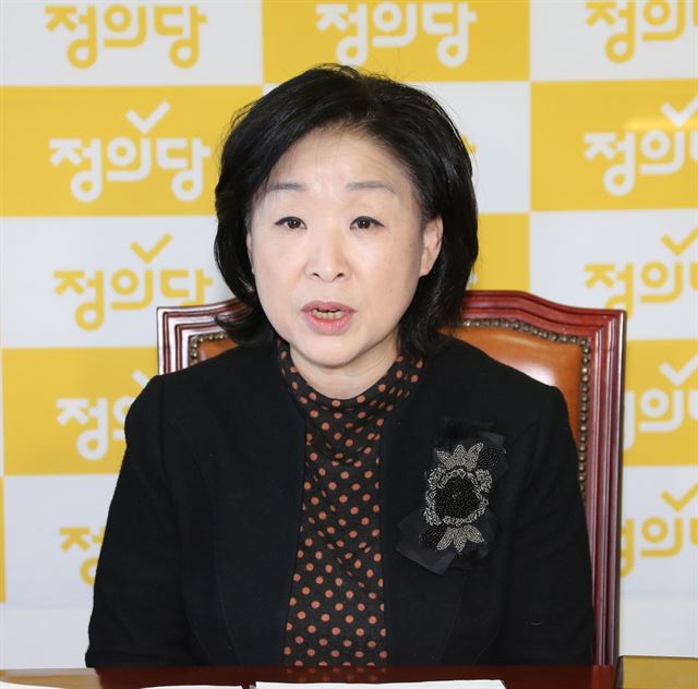 정의당 심상정 원내대표. 연합뉴스