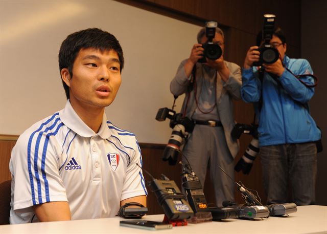 국가대표 출신 축구선수 최성국. 한국일보 자료사진