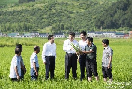 시진핑 옌볜 방문. 웨이보 캡처