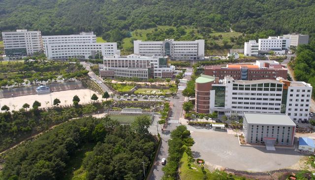 부산과 경남 양산에 각각 캠퍼스를 갖고 있는 영산대의 양산캠퍼스 전경.