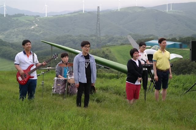 하늘목장 대장부 콘서트 리허설 장면. 하늘목장 제공