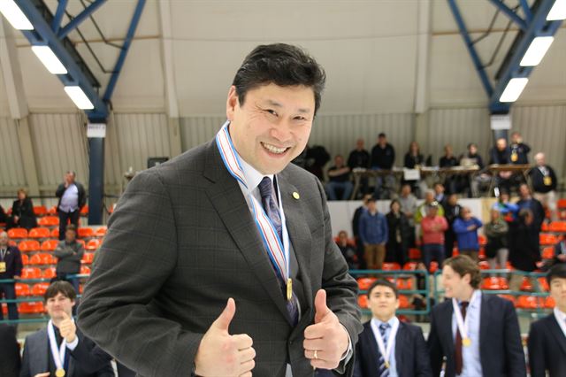 백지선 아이스하키 감독. 한국일보 자료사진