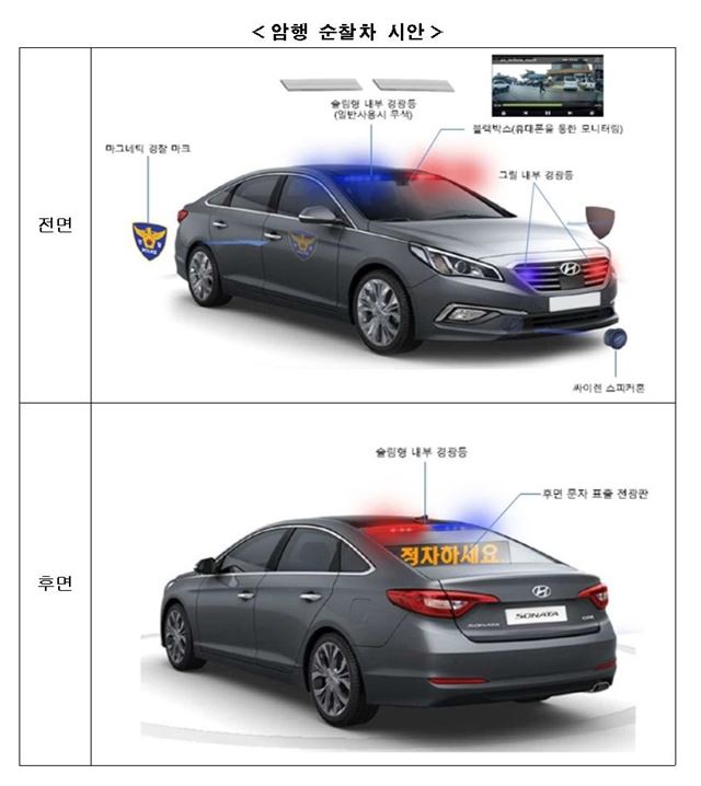 올해부터 선보이게 될 암행순찰차