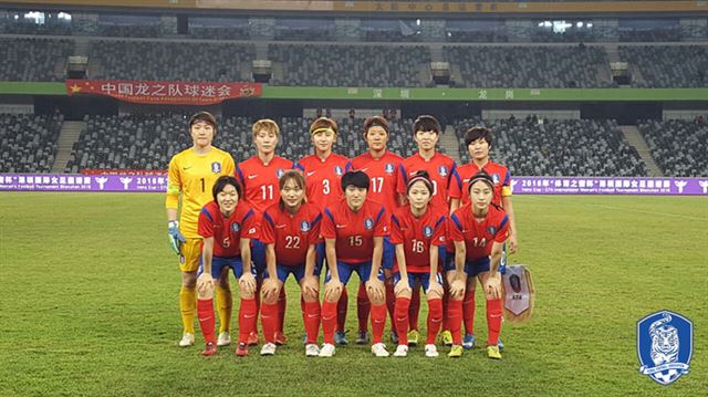 윤덕여 감독이 이끄는 한국 여자축구 대표팀이 21일(한국시간) 중국 4개국 친선대회에서 베트남에 5-0으로 승기했다. 대한축구협회 제공