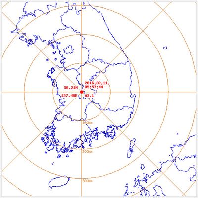 기상청 발표 충남 금산 지진발생지