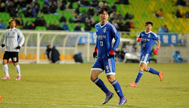 수원 삼성 블루윙즈의 신인 공격수 김건희.