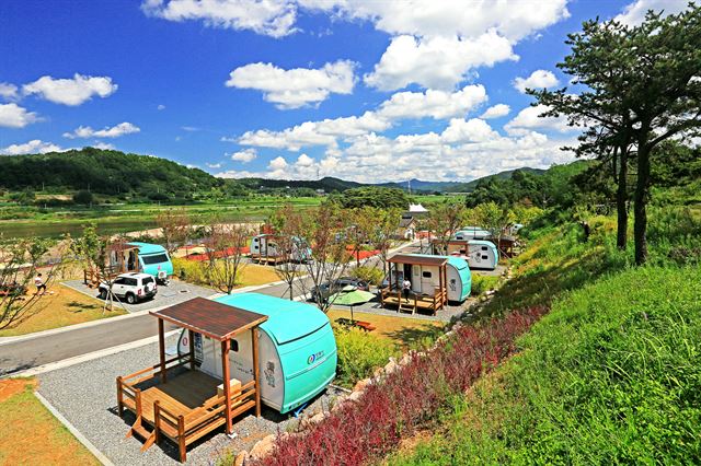 경북 안동시 남후면 단호리 단호 파크 캠핑장 모습. 안동시 제공