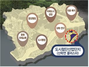 미니클러스터가 들어설 세종시 산학연클러스터 위치도. 행복청 제공