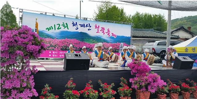 지난해 5월 열렸던 청계산 철쭉축제 모습. 성남시청 제공