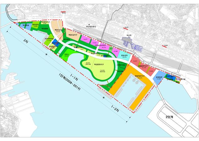 사진은 부산항 북항재개발공사 도면. 부산항만공사 제공