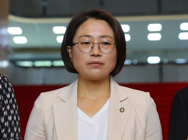 추혜선 정의당 의원이 14일 오전 국회에서 비례대표 상임의 재배정을 요청하는 기자회견을 하고 있다. 정의당 비례대표인 추 의원은 미디어 분야 전문가로 정의당에 영입 돼 국회 미래창조과학방송통신위원에 지원했으나 상임위 배분 결과 외교통일위원회로 배정받았다. 연합뉴스