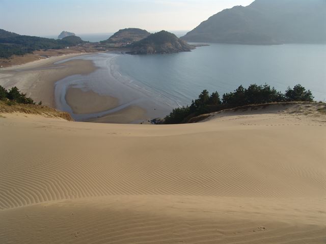 전남 신안군 우이도 모래언덕과 시목해수욕장. 신안군 제공/2016-06-19(한국일보)