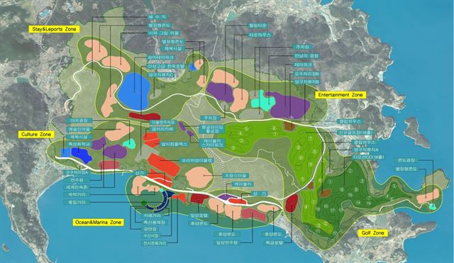 전남 여수 화양지구 복합관광단지 조감도./2016-07-10(한국일보)