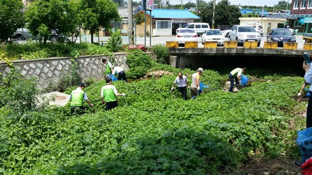 경산시는 17알 민·관·환경단체가 함께하는 마을 도랑살리기 사업 협약식을 갖고 올해말까지 주민참여형 환경정화활동을 전개한다. 경산시 제공