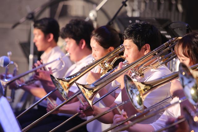 제주국제관악제 경축음악회. 제주국제관악제 제공