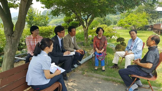 경북 구미시 무을면 상송1리가 구미시 제1호 장수마을로 선정됐다. 구미시 제공