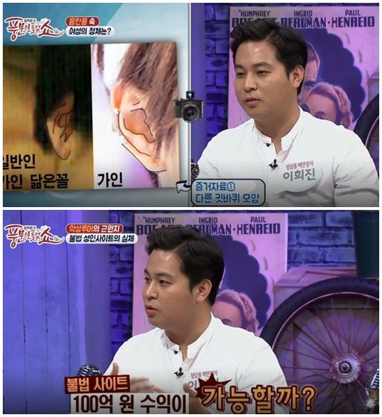 지난해 10월부터 올해 5월까지 채널A '풍문으로 들었쇼'에 출연한 이희진. 방송화면 캡처