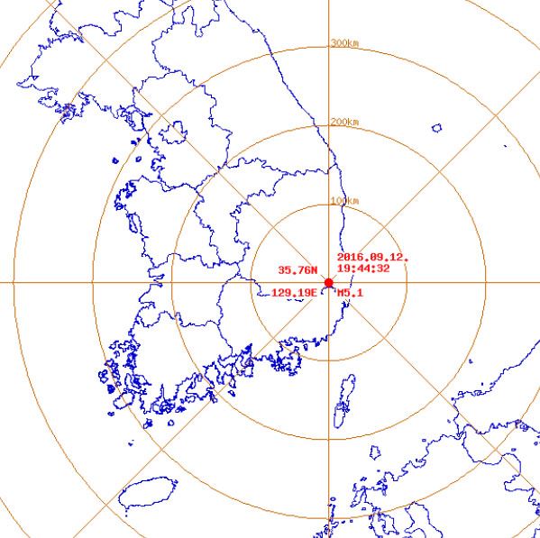 12일 경북 경주에서 규모 5.1의 지진이 발생했다. 기상청