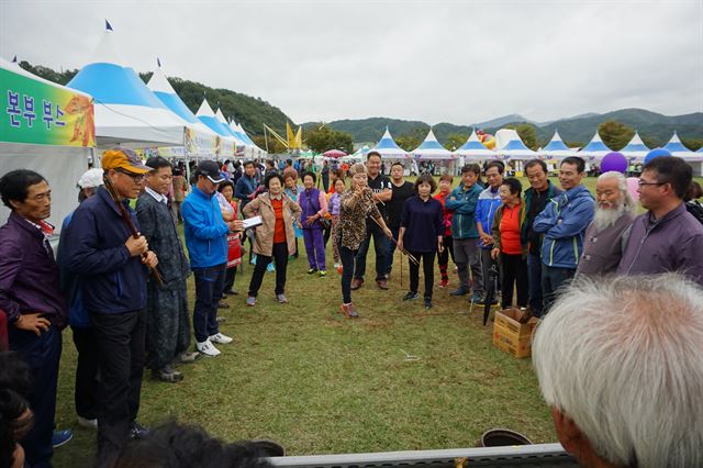 주민들이 힘을 모아 축제를 준비해 치른 '제6회 합천 그린 희망마을축제' 합천군 제공