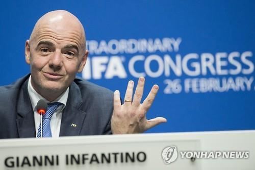 잔니 인판티노 FIFA 회장. AP 연합뉴스