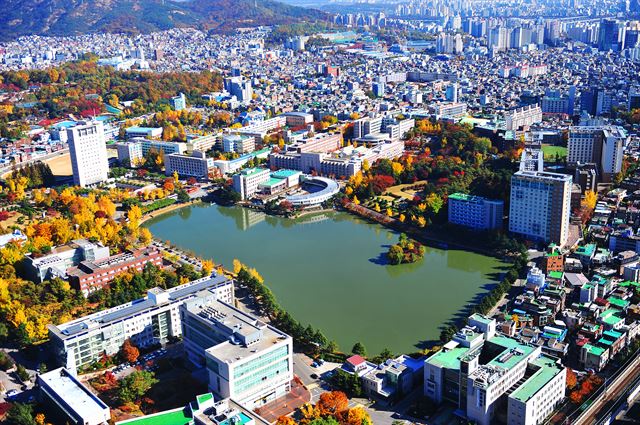 건국대학교 가을 전경. 건국대 제공