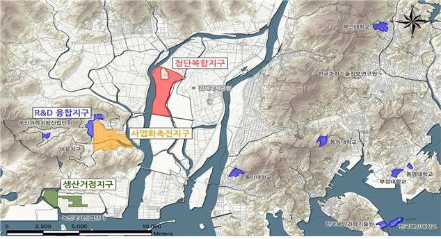 부산 연구개발특구 조성 계획도. 부산시 제공