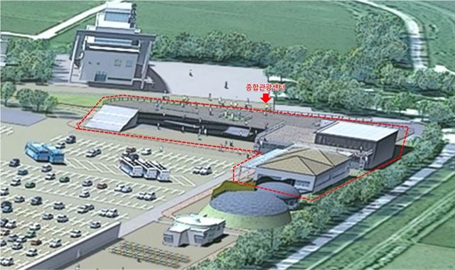 경기 파주시는 임진각관광지에 2018년까지 ‘생태평화 관광센터’를 건립한다고 20일 밝혔다. 임진각 주차장에 들어설 센터 조감도. 파주시 제공