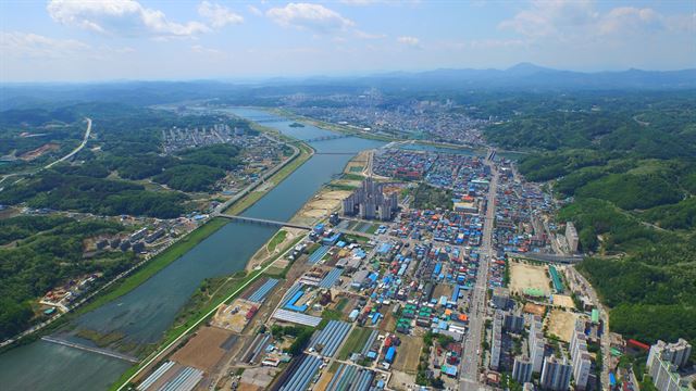 안동시 운흥동 낙동강변 시민공원 모습. 안동시 제공