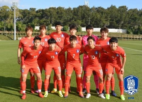 포르투갈 전지훈련 중인 U-20 축구대표팀. KFA 제공