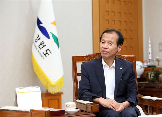 최문순 강원지사는 “평창동계올림픽은 대한민국이 정치적 혼란을 넘어 한 단계 도약할 수 있는 기회가 될 것”이라고 강조했다. 강원도 제공