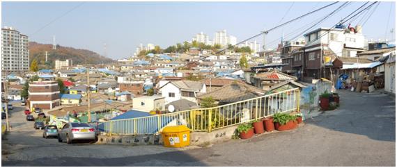 주거환경개선사업에 뉴스테이를 접목한 국내 최초 사례인 인천 부평구 십정동 십정2구역의 모습. 인천시 제공