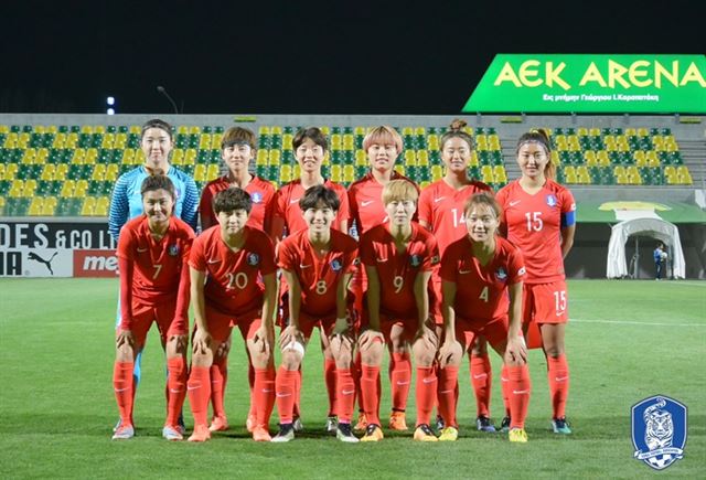 한국 여자축구 대표팀. 축구협회 홈페이지