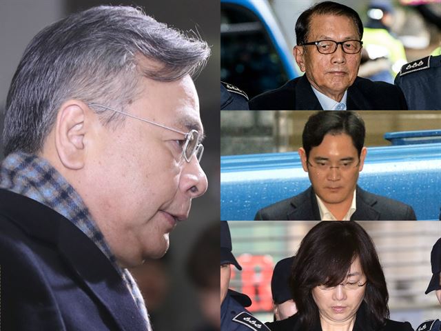 박영수 특검팀은 김기춘 전 대통령 비서실장, 이재용 삼성전자 부회장, 조윤선 전 문화체육부장관 등 최순실게이트의 주요인물 13명을 구속 기소하고 17명을 불구속 기소했다. 한국일보 자료사진