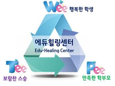 대전시교육청이 상표 등록한 에듀힐링센털 로고. 앞으로 상품과 서비스업 등에 활용해 나갈 계획이다. 대전시교육청 제공