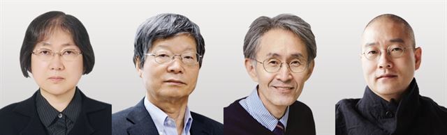 왼쪽부터 최수경 교수, 장진 석학교수, 백순명 교수, 서도호 작가. 호암재단 제공