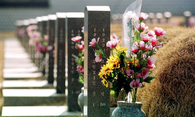 광주 5ㆍ18 민주화운동 희생자들이 안장된 광주 망월동 국립묘지. 한국일보 자료사진