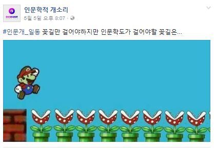 꽃 길만 걷고 싶다만 기나긴 가시 밭 길이 펼쳐진 게 대한민국 문과생들이 직면한 현실이다. 인문학적 개소리 캡처