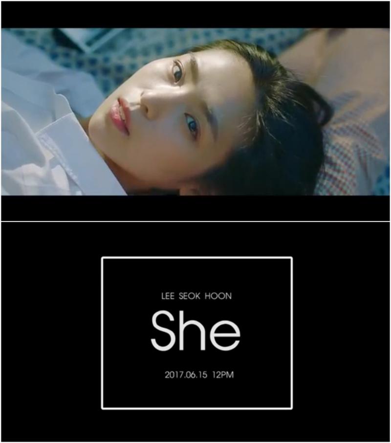 이석훈의 솔로 앨범 타이틀곡 'She' 티저 영상이 공개됐다. CJ E&M 음악사업본부, B2M엔터테인먼트