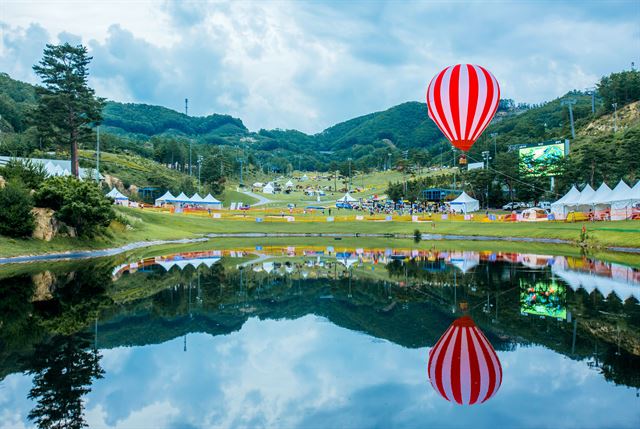 지난해 캠핑 페스티벌 모습. 오크밸리 제공