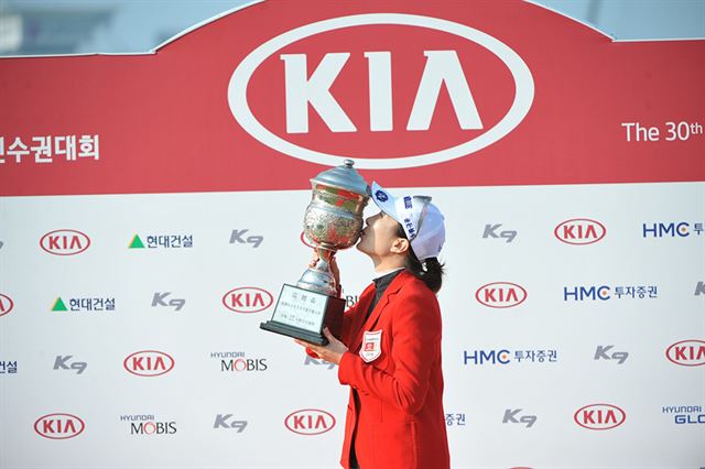 한국여자오픈 지난 대회 우승자 안시현. 한국여자오픈 제공