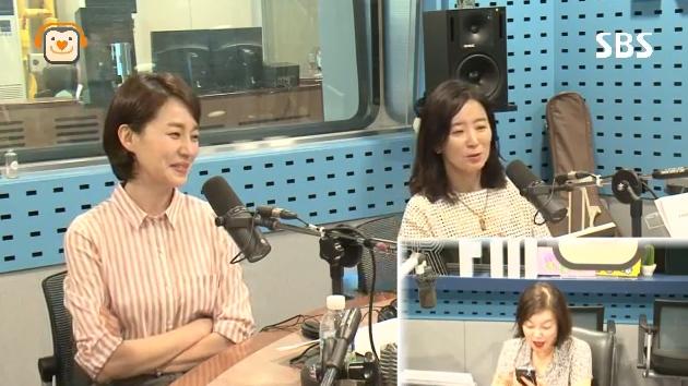 배우 진경, 윤유선(오른쪽). SBS 파워FM '최화정의 파워타임' 보는 라디오 캡처